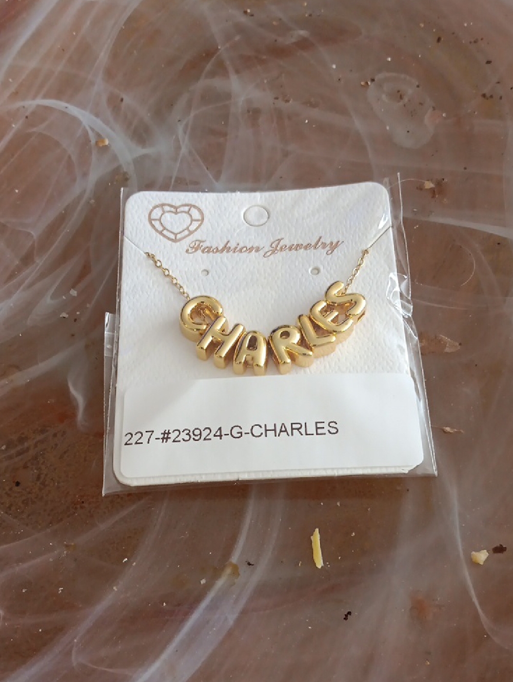 Fashion Jewelry Gold‎ 'CHARLES' Letter Necklace